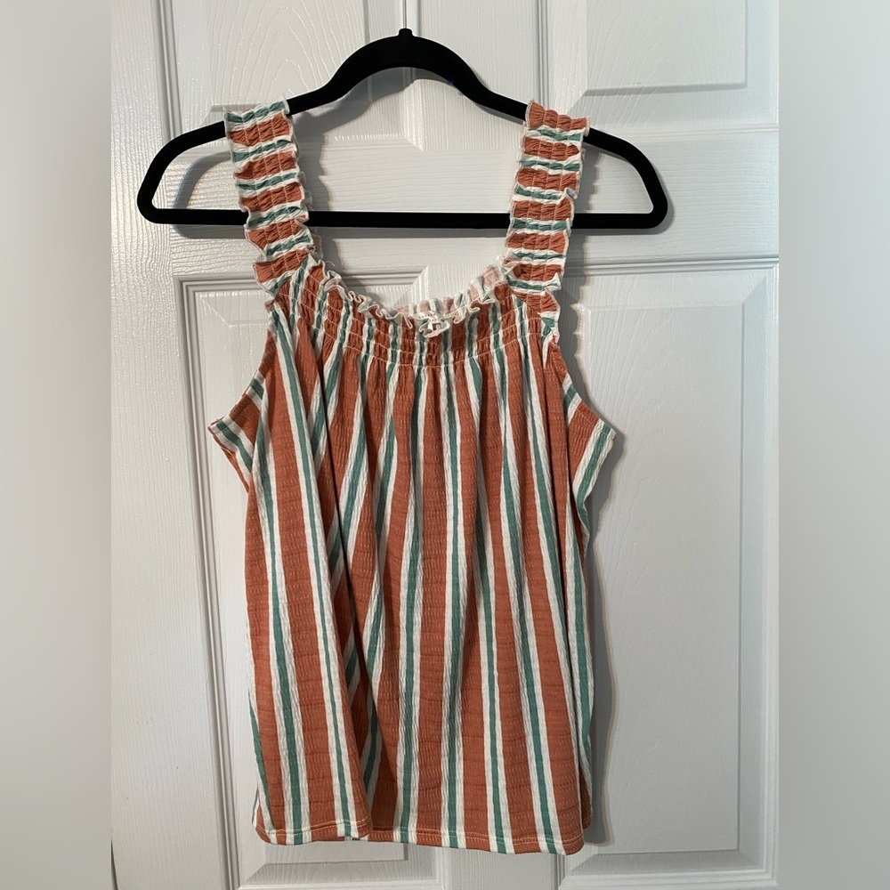 LC Lauren Conrad Multicolor Striped Tank Top XXL